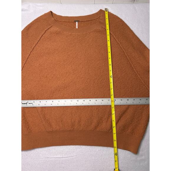 Free People Found My Friend Boucle Pullover. Size S. Coral Color - Picture 6 of 6